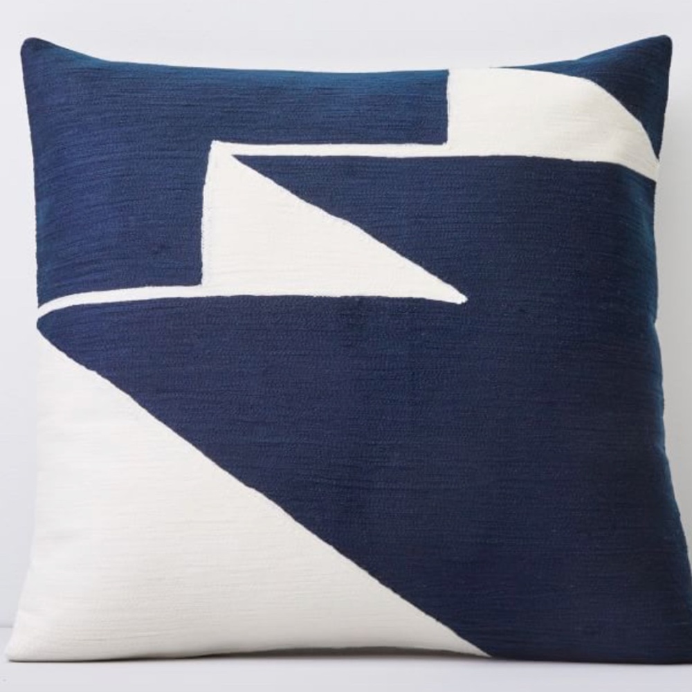 West Elm Crewel Pillow Cover - Set of Two